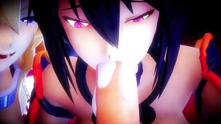 【hentai MMD】Hentai Crazy Sexy Girls Sex Party Dance/ Kancolle
