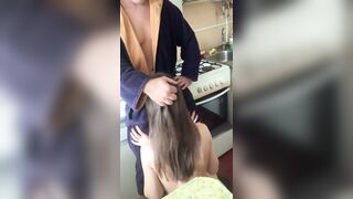 Step Sister Boned Rough into the Kitchen