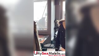 Incredible Sex inside the Restaurant with Big Boobed chinese French Mailyne