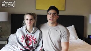 Huge penis latino jock diego cruz fucks small tatted Ashley Daniel