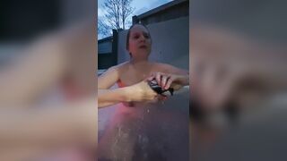 Gets Naked and Asks who's next she Wants cock