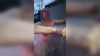 Gets Naked and Asks who's next she Wants cock