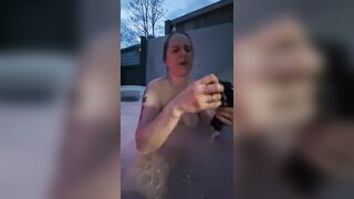 Gets Naked and Asks who's next she Wants cock