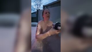 Gets Naked and Asks who's next she Wants cock