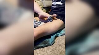 BBW milf into Socks give Turf Job