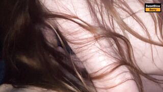 Thin Super Sexy cunt with mouth Blown Long Cock - Fellatio pov