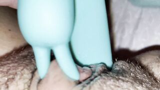 Insane Close up Rabbit Sex Toy Orgasm Long Clitoris