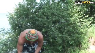 Gangbanged by the lake