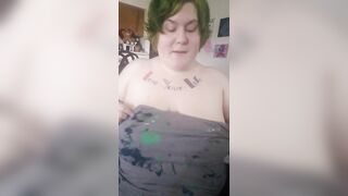 BBW Plays with her Fat Titted & Kinky Talks