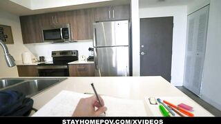 Perfect Babysitter Kylie Quinn Bounces On Long Cock