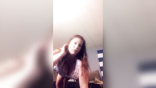 4th of July Strip Tease and Female Shaking Orgasm