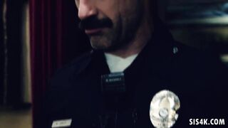 Officers entering inside a family quarrel