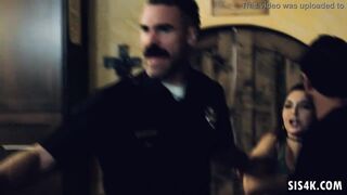 Officers entering inside a family quarrel