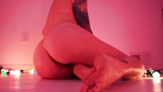 Glass candy cane cum w womanizer