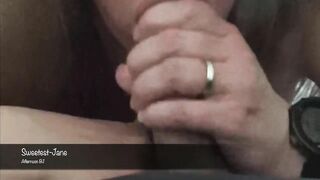 Testing the Mask, Afternoon Oral Sex with Jizzed on Chin