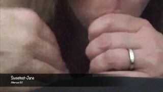 Testing the Mask, Afternoon Oral Sex with Jizzed on Chin