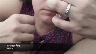 Testing the Mask, Afternoon Oral Sex with Jizzed on Chin