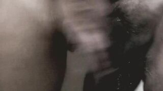 Hand Job inside the Shower, i Masturbate her too