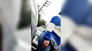 BEAUTY cougar INTO TIGHT JEANS HUGE ASS CAMELTOE BUBBLE BUTT GODDESS OLDER
