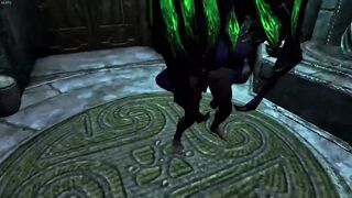 Skyrim - Blue Succubus Fucks Long Penis