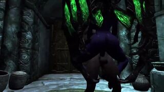 Skyrim - Blue Succubus Fucks Long Penis