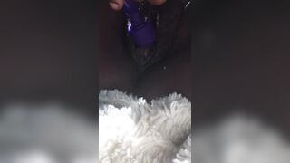 Creamy Twat Squirting into the Vehicle at the Park