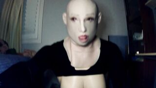 Bunny may Pt3! Female Mask Women Unmasks out of her Bunny to