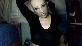 Bunny may Pt3! Female Mask Women Unmasks out of her Bunny to