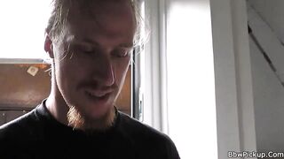 He fucks yummy blonde fatty on first date