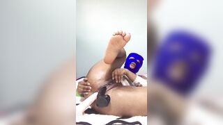 Lina Sassy Fucks her 2 Whore Holes.