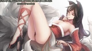 CARTOON JOI -AHRI- [FEMDOM], [NIPPLE PLAY]