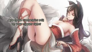 CARTOON JOI -AHRI- [FEMDOM], [NIPPLE PLAY]