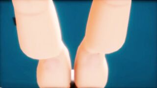 【hentai MMD】Beautiful Bombshell bimbos Standing Ahegao Sex by the Pool / Kancolle