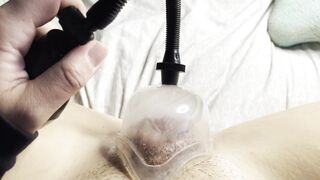 Cunt Pumping my Long Clitoris with my new Snatch Pump