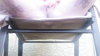 Outside Balcony Twat Squirting and Finger Bang!!
