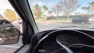 Sex inside the van at a outdoors park