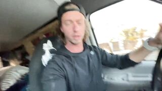 Sex inside the van at a outdoors park