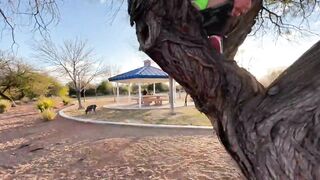 Sex inside the van at a outdoors park