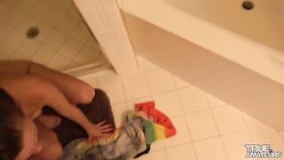 19 Year Old fellatio fresh from the shower