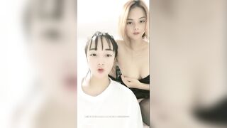 2 Adorable Ebony Stocking Asian Young Lesbians Lick each other Twat WEBCAMS