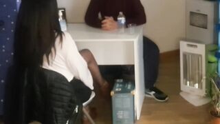 mom ask Information and Seduce Chif with her Long Titties and Plowed