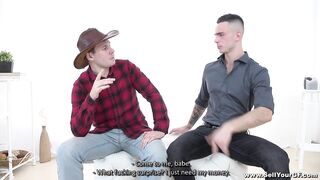 19 Year Old fucking for tattoo debt