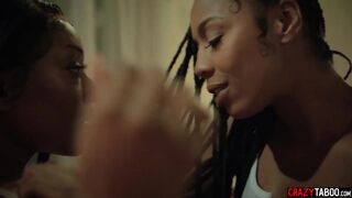 Vulgar long booty ebony milf Misty Stone licked african teenagers