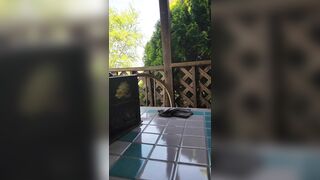 Did we just got Caught? do you think the Man Mowing saw