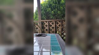 Did we just got Caught? do you think the Man Mowing saw