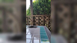 Did we just got Caught? do you think the Man Mowing saw