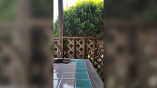 Did we just got Caught? do you think the Man Mowing saw