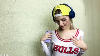 Turned On school girl teases her classmate and gets covered into cum