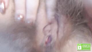 Very Unshaved Snatch Squirting Intense Close Up, Soak Vagina See Close up