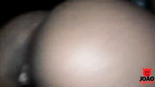 Midget woman sitting and cumming on dick